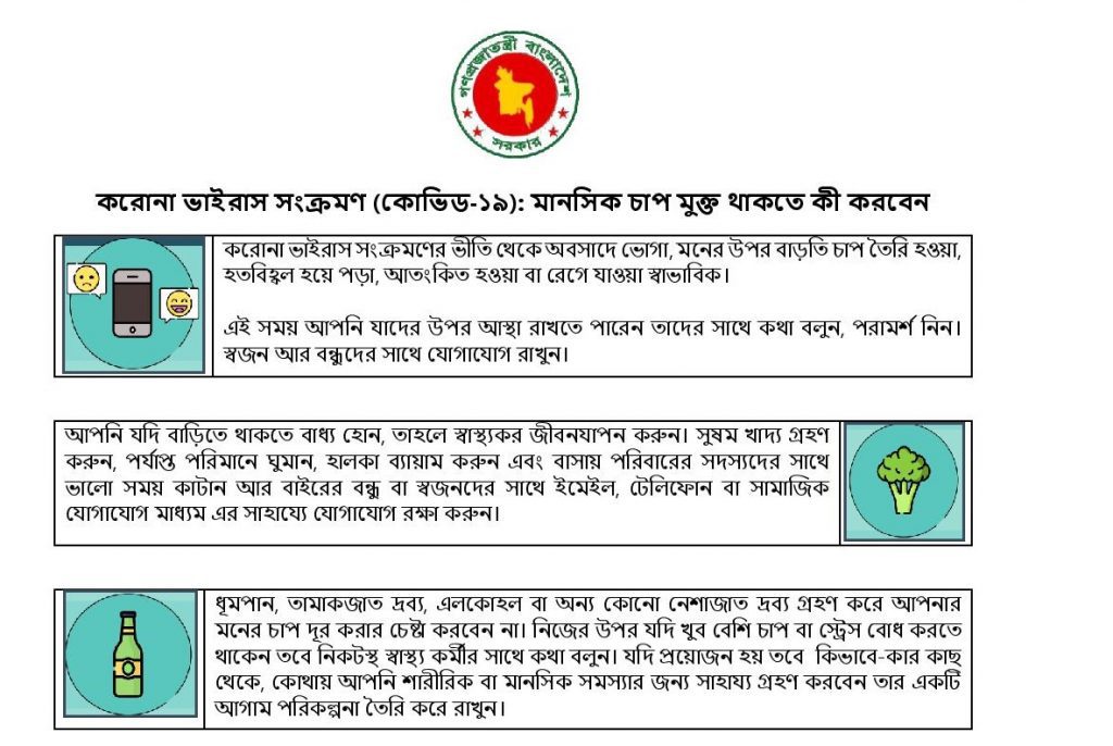 করোনা ভাইরাস: মানসিক চাপমুক্ত থাকতে কী করবেন